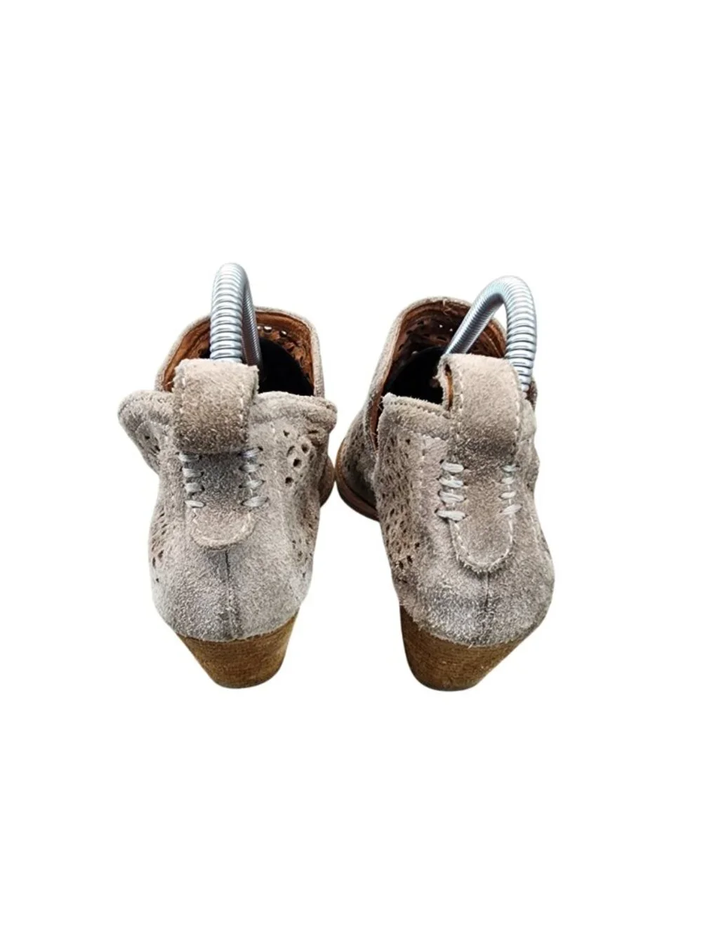 Jeffrey Campbell Shoes Womens Size 7.5 Rosalee Tan Suede Ankle Boots *Read*